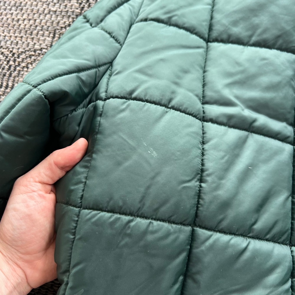 Vintage Nikaldi Jacket Mens M Green Orange Reversible Quilted Hunting Workwear - Picture 5 of 10